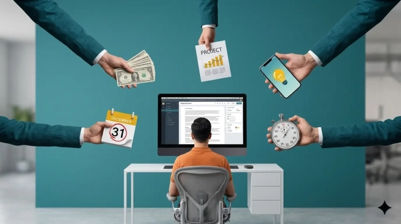 Freelance sin experiencia previa recibiendo pedidos de dinero, proyectos e ideas al mismo tiempo